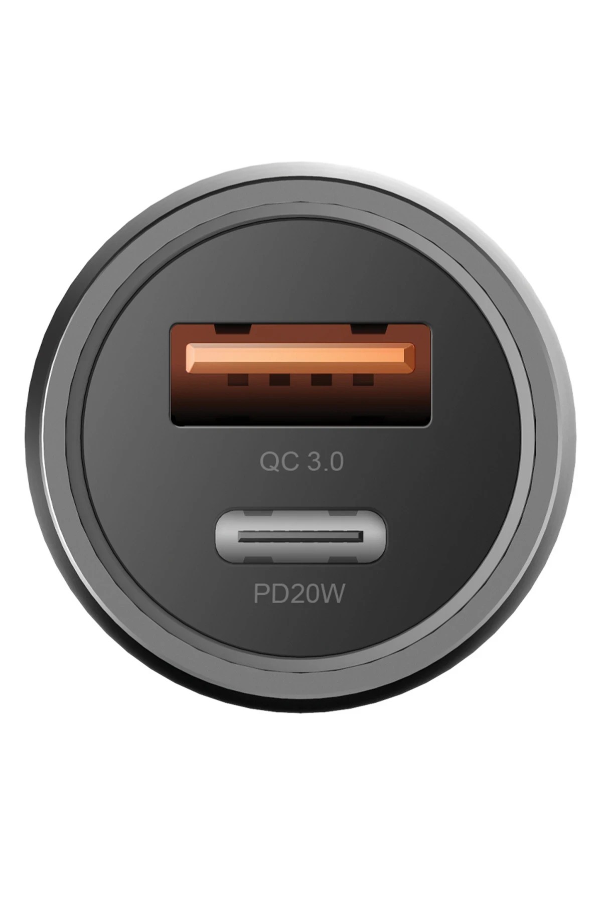 Energea AluDrive 38W 20W Type-C ve 18W USB 3.0 Çıkışlı Alüminyum Araç İçi Şarj Aleti