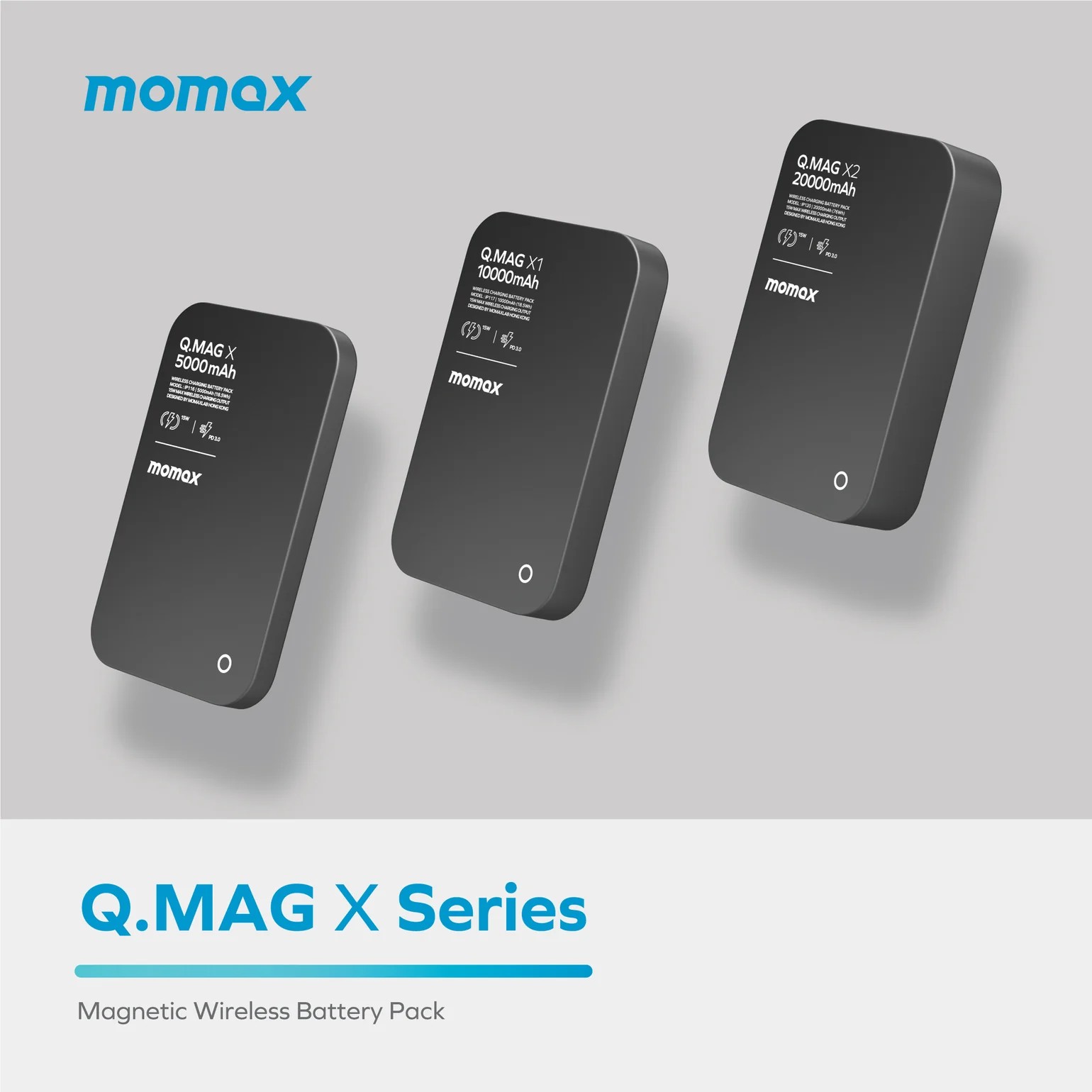 Momax Q.mag X Magsafe Özellikli 5000mAh Powerbank Siyah
