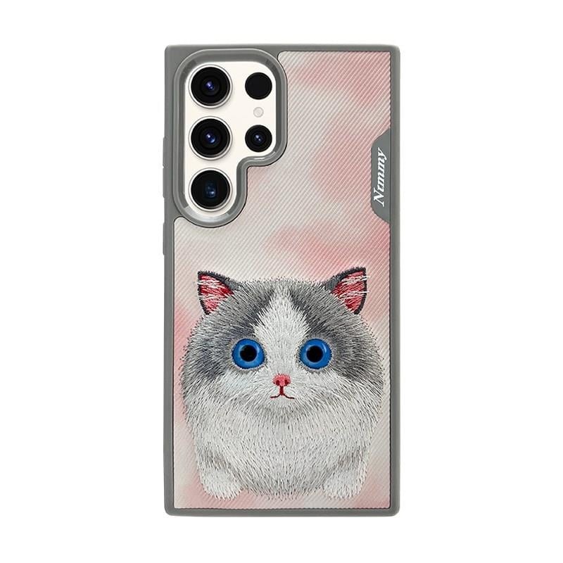 Nimmy Samsung S24 Uyumlu Cat Series Pembe Telefon Kılıfı