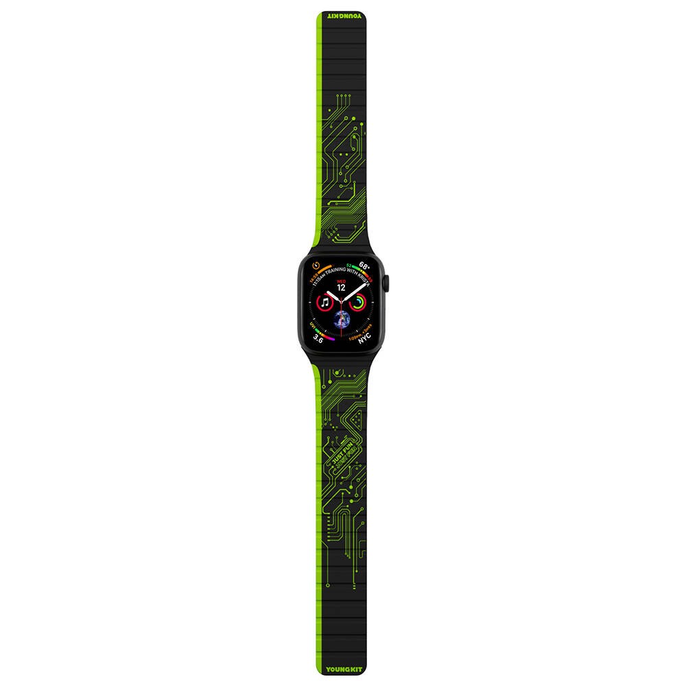 Apple Watch Kordon Youngkit Technological Magnetik Tak Çıkar Silikon Strap Kayış