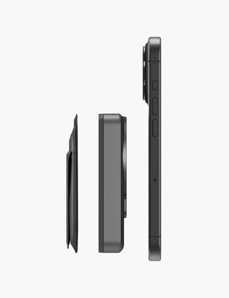 Energea MagWallet Card 10K 10.000 mAh 20W Type-C ve 15W Kablosuz Şarj Çıkışlı Ekstra Stand Özellikli Magsafe Kartlıklı PD Hızlı Şarj Magsafe Powerbank 