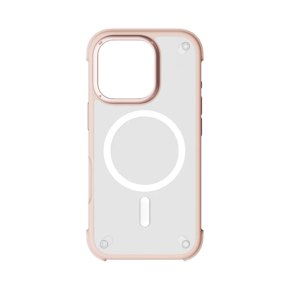 Momax CaseFrom Air Magsafe iPhone 16 Pro Shock Proof Kılıf - Pembe