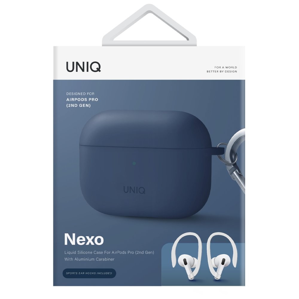 Uniq Airpods Pro 2 (2.nesil) Nexo Silikon Kılıf - Lacivert