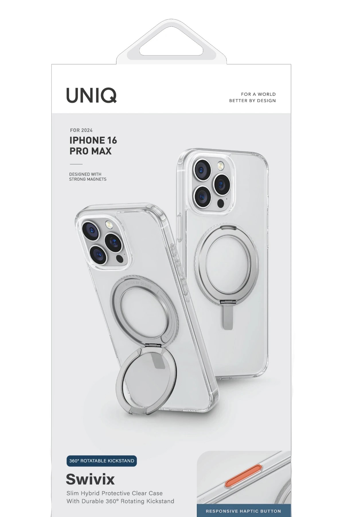 Uniq Apple iPhone 16 Swivix Rotating Kickstand Kapak