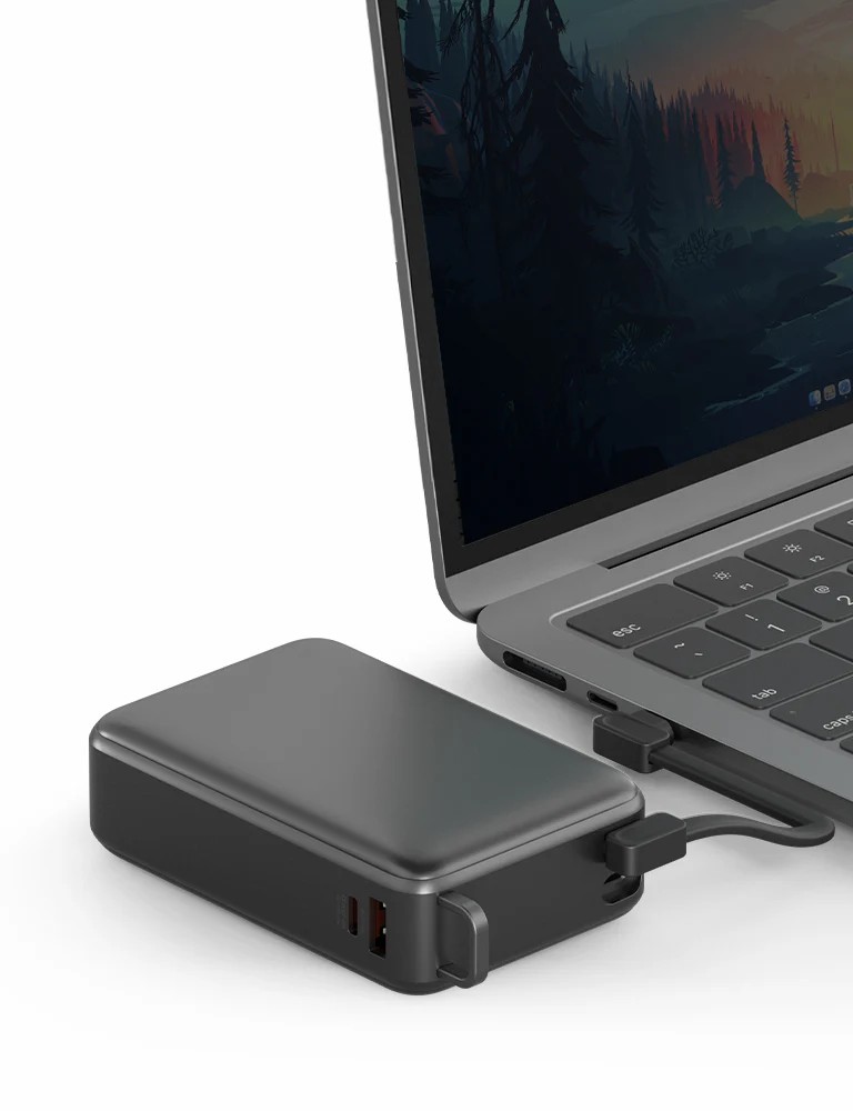 Energea ComPac Ultra67 20.000 mAh 2 Adet 67W Type-C ve 18W USB Çıkışlı Ekstra 100W Kablolu PD Hızlı Şarj Powerbank