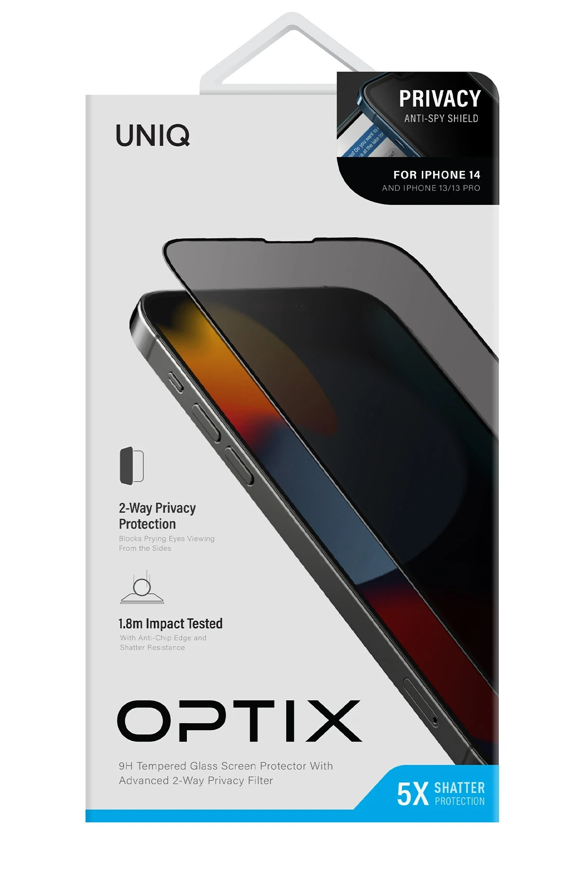 Uniq iPhone 13 Pro Max / 14 Plus Optix Hayalet Cam Ekran Koruyucu