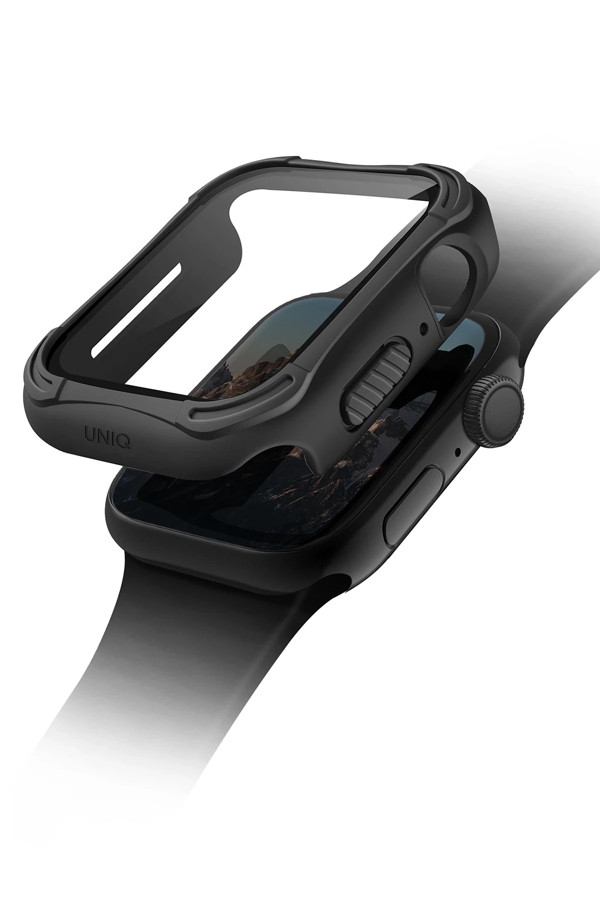 Uniq Watch 44mm Torres Camlı Kasa Ekran Koruyucu - Siyah