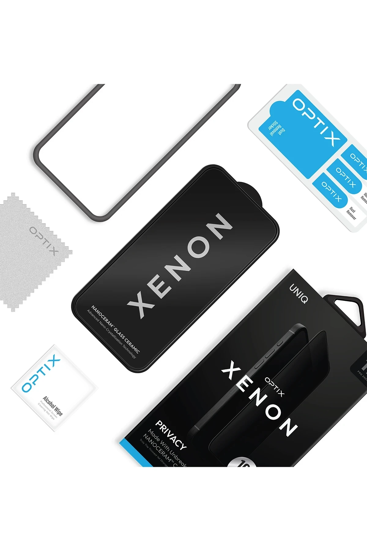 Uniq Optix Xenon Nanocream Cam Ekran Koruyucu - iPhone 17 Pro