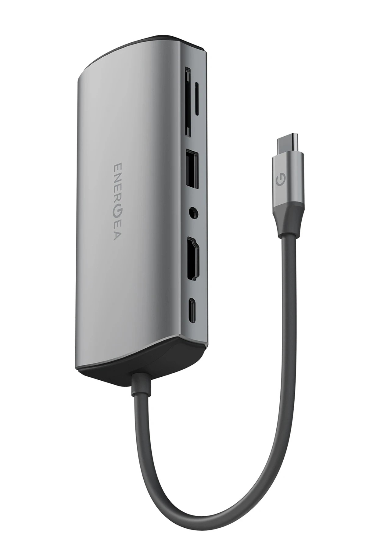 Energea AluHub Max 100W Type-C PD Şarj Destekli 11in1 4K Hub Dönüştürücü