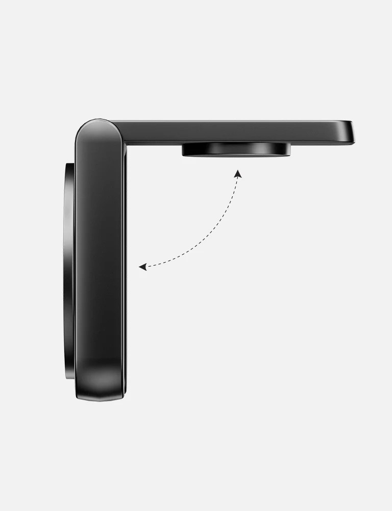 Energea MagDuo 2in1 Katlanabilir 15W Telefon ve 2.5W Saat Masaüstü Hızlı Şarj Standı