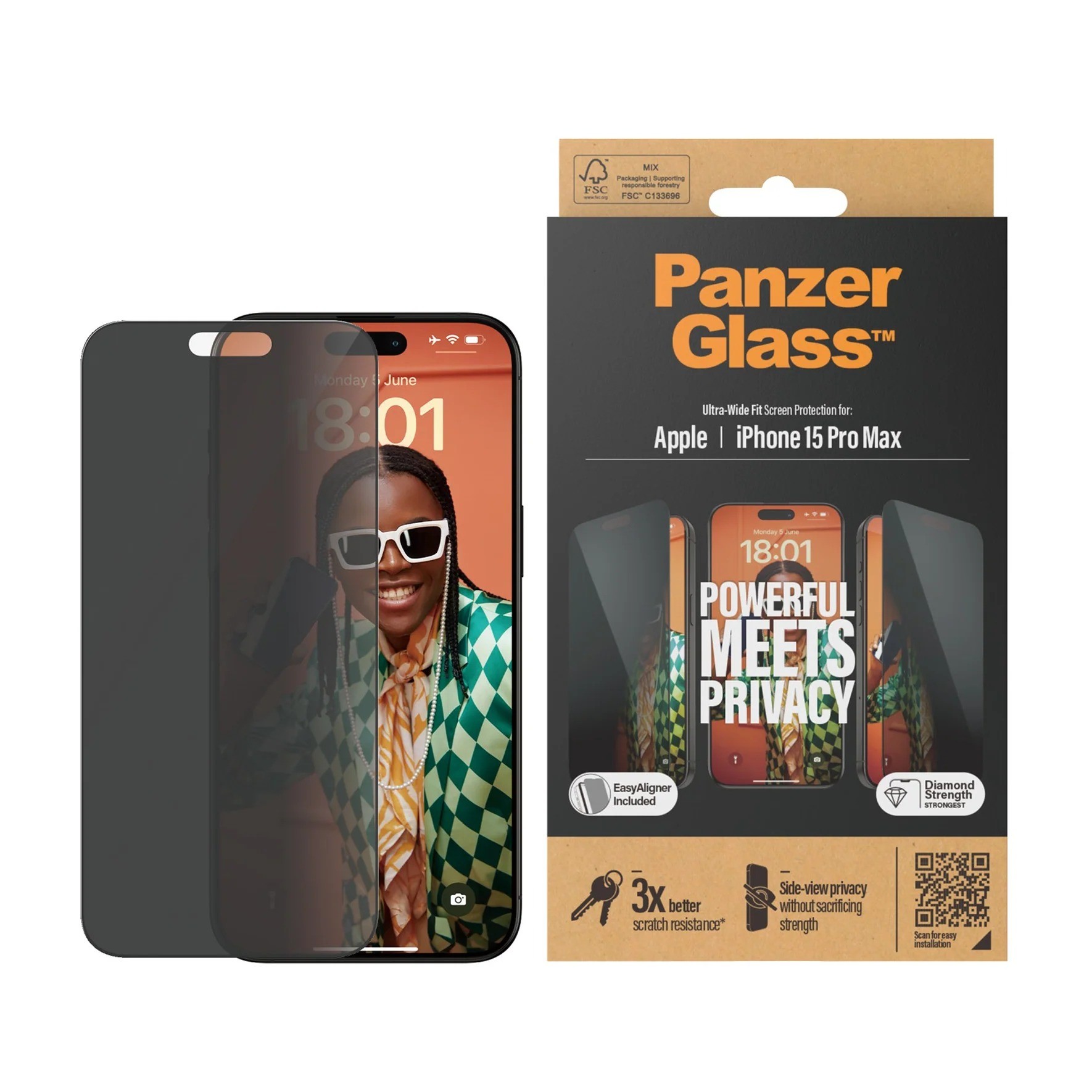 Panzerglass™ Hayalet Ekran Koruyucu – iPhone 15 Pro Max