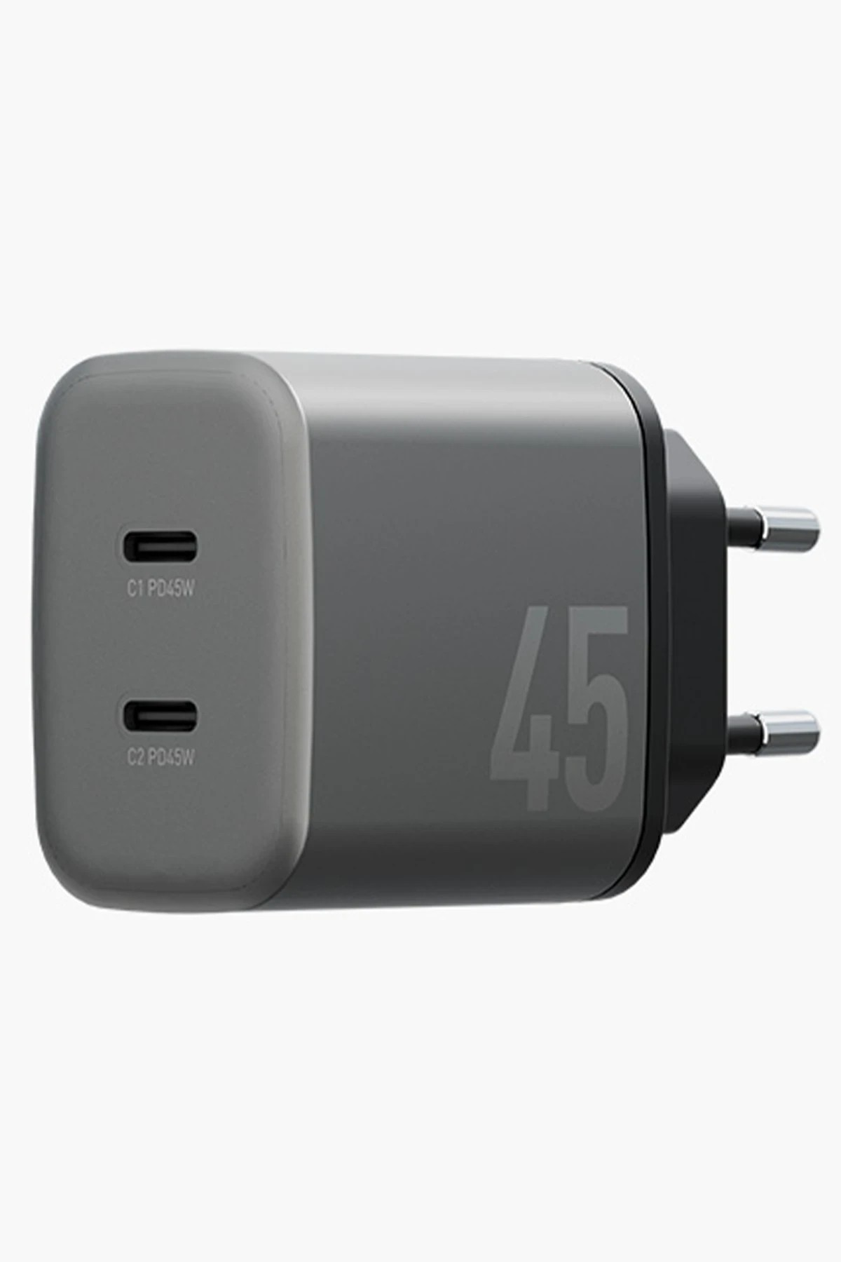 Energea AmpCharger GaN45 2 Adet 45W Type-C Çıkışlı Hızlı Şarj Aleti