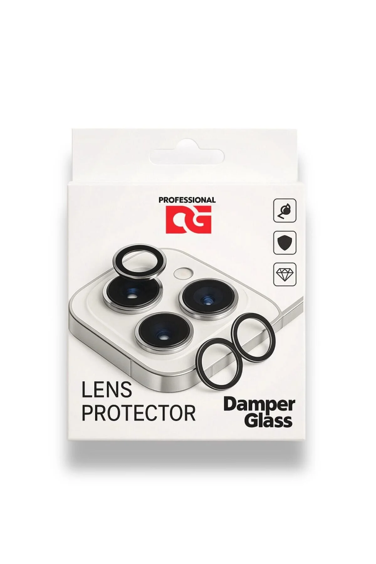 DamperGlass Sapphire Kamera Lens Koruyucu - iPhone 17 