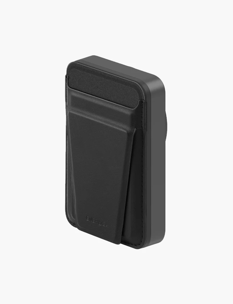 Energea MagWallet Card 10K 10.000 mAh 20W Type-C ve 15W Kablosuz Şarj Çıkışlı Ekstra Stand Özellikli Magsafe Kartlıklı PD Hızlı Şarj Magsafe Powerbank 