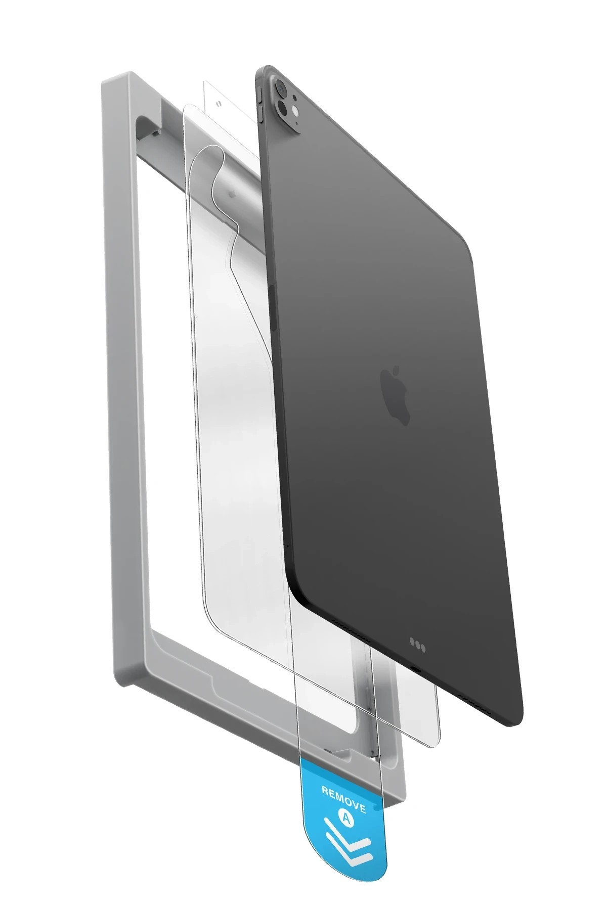 Uniq Apple Optix Exofit Applicator HD Tablet Cam Ekran Koruyucu Kolay Kurulum Kitli