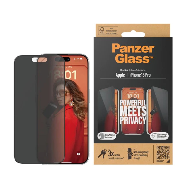 Panzerglass™ Hayalet Ekran Koruyucu – iPhone 15 Pro