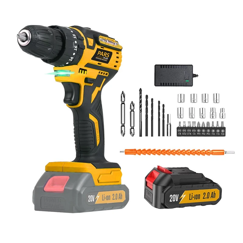 PARS KÖMÜRSÜZ AKÜLÜ DARBELİ VİDALAMA Li-ion 20V 2.0 Ah