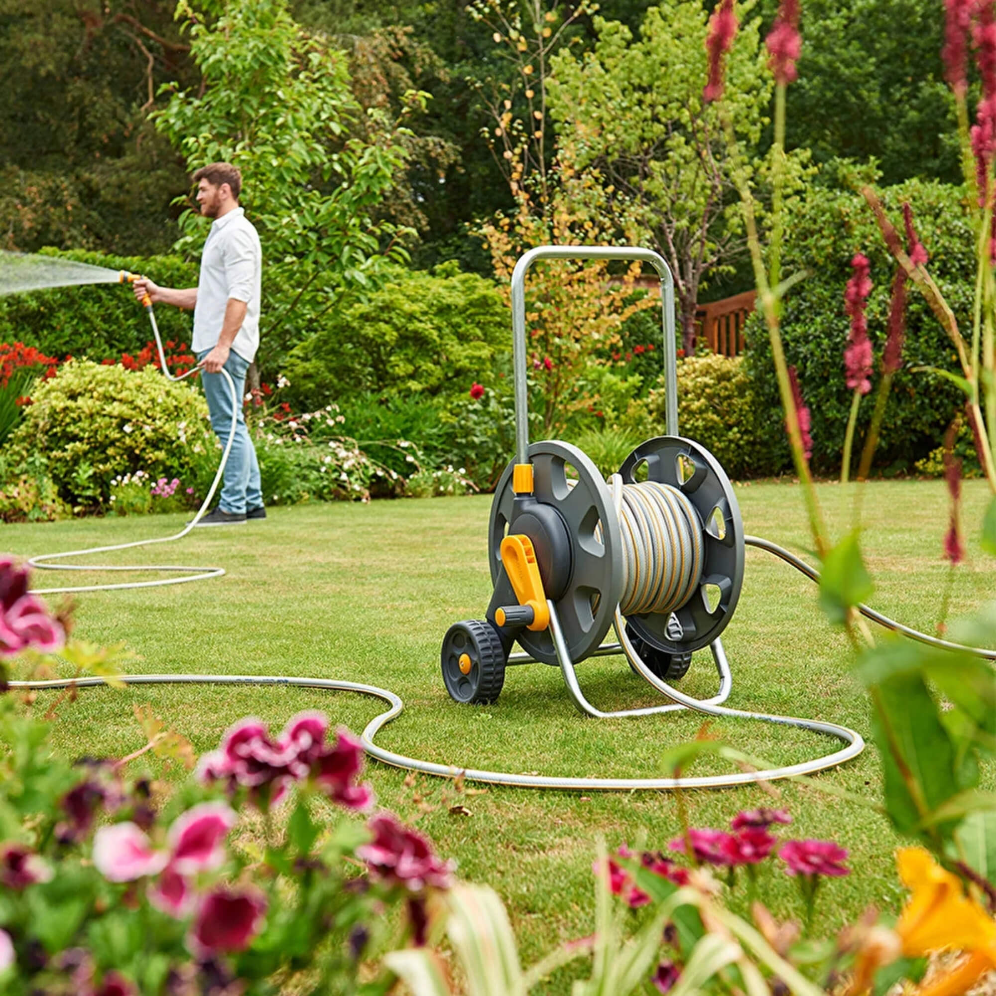 Yüksek Kaliteli Hortum Arabası Seti 40 mt