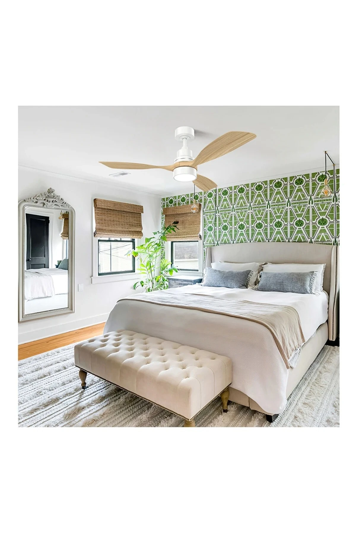 Smart 3 Kanat Led Beyaz 122 cm Tavan Vantilatörü