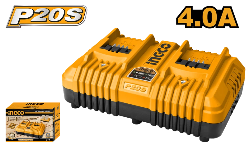 Hızlı Akıllı Şarj Cihazı 20V 4.0Ah 2 Portlu