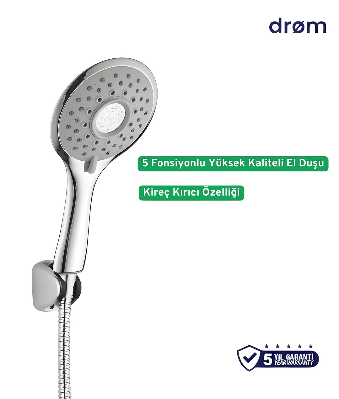 Optima Mafsallı El Duş Seti 5 Yıl Garantili