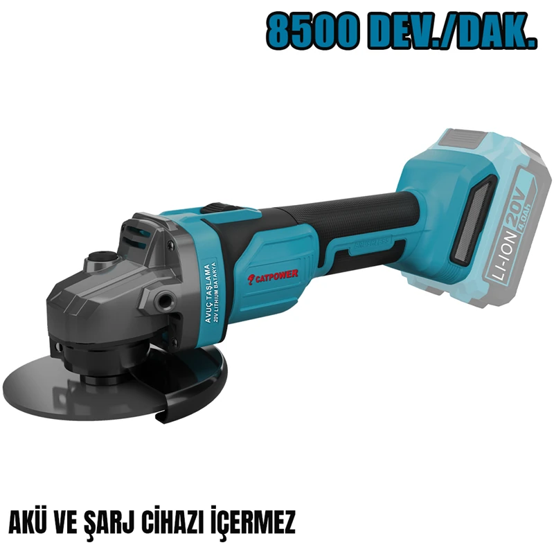 KÖMÜRSÜZ AKÜLÜ AVUÇ TAŞLAMA 125 MM 20V Lİ-İON