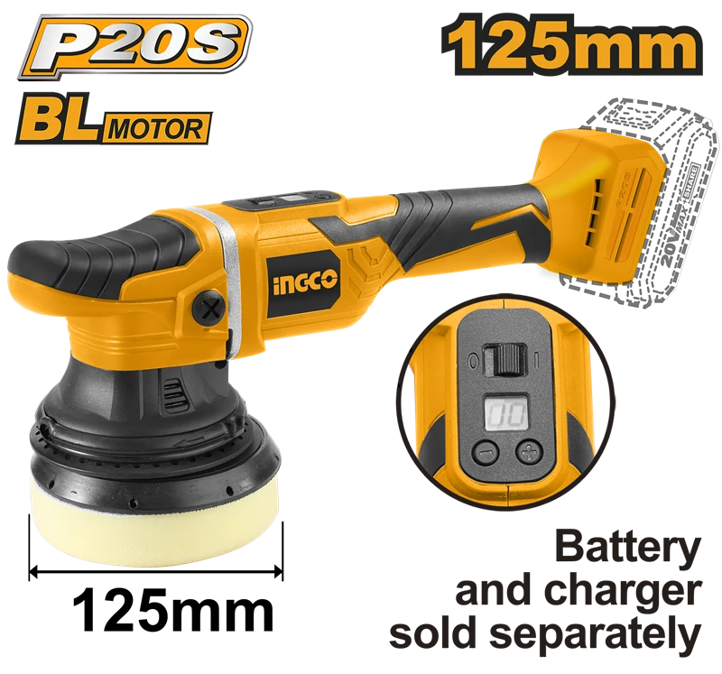 Akülü Polisaj 125mm 20V 2.0 Ah