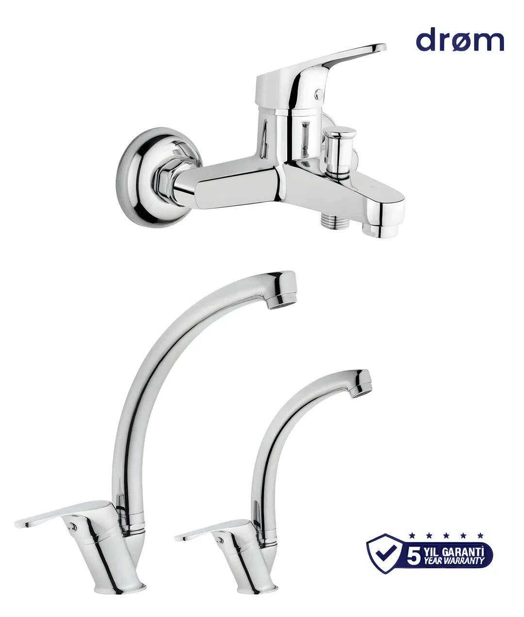 Lees 3'lü Batarya Seti (Banyo-Kuğu Evye-Kuğu Lavabo) 5 Yıl Garanti