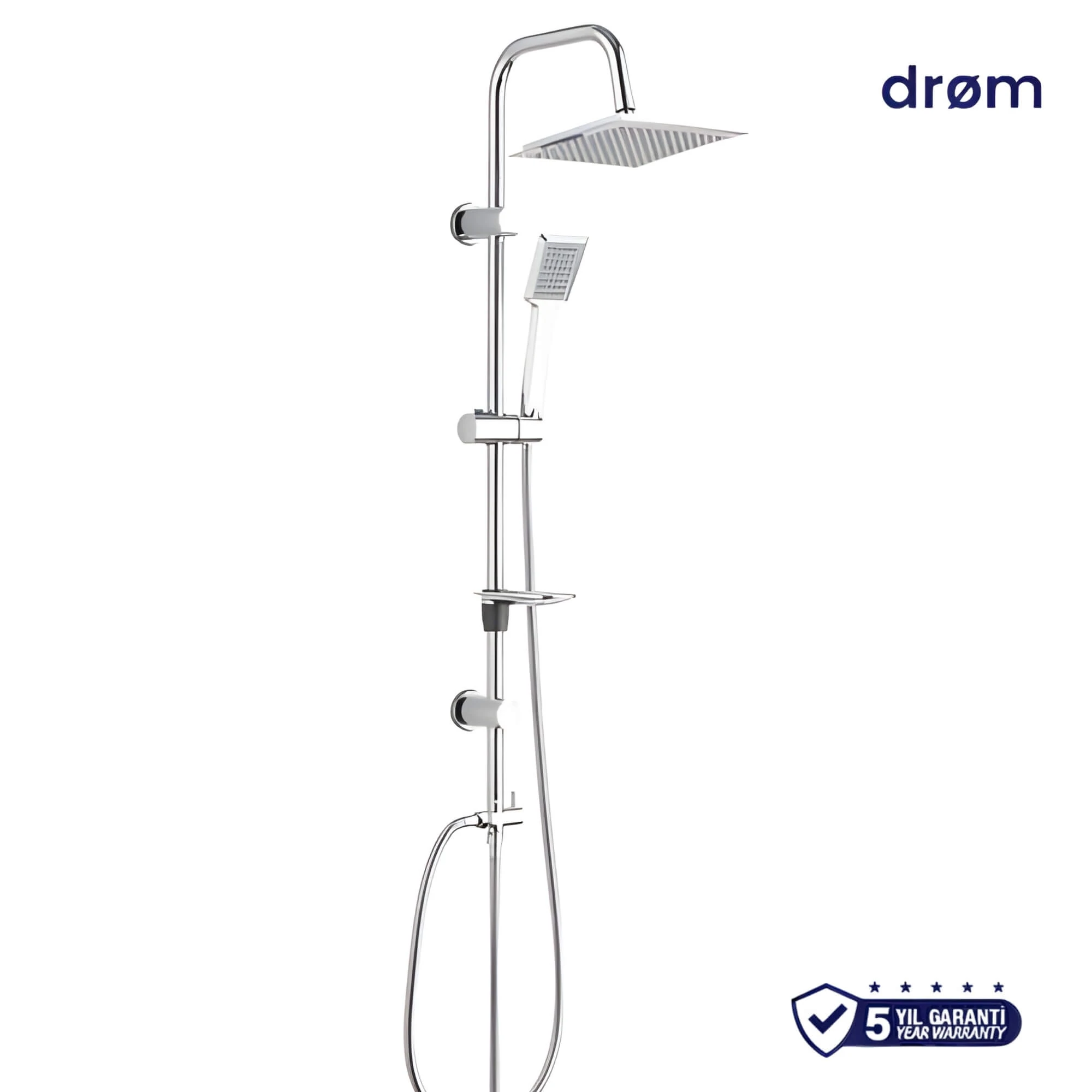 Nord Kolonlu Krom Yağmurlama Duş Seti 5 Yıl garantili