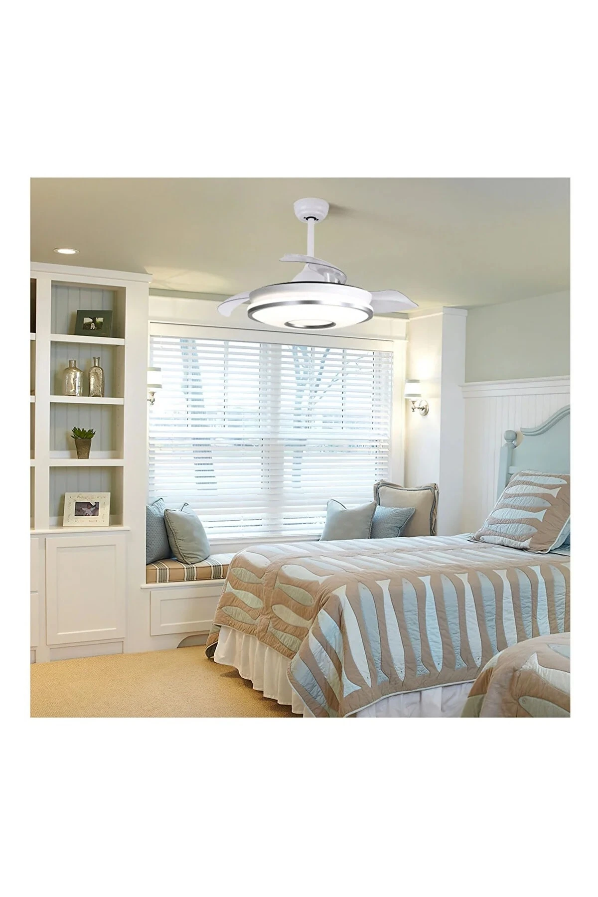 Yeni Nesil Uzaktan Kumandalı Beyaz Tavan Vantilatörü