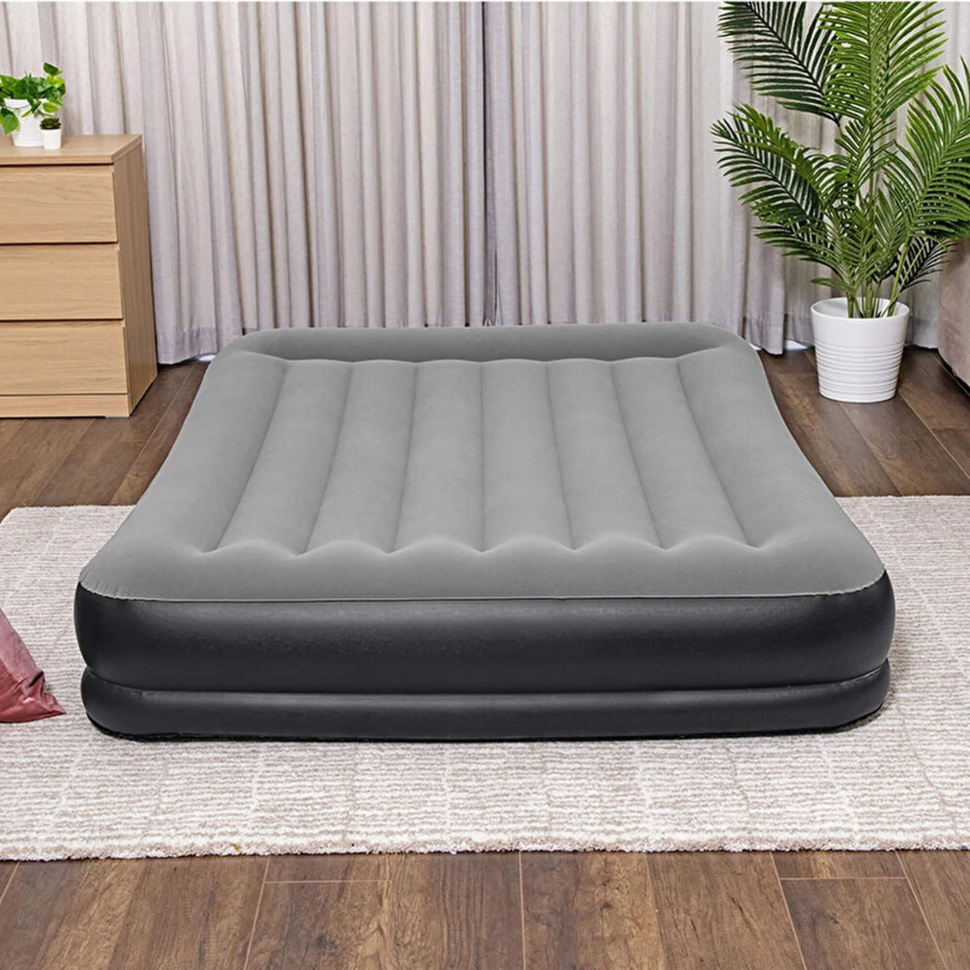 Çift Kişilik Şişme Yatak+Pompa 36 cm