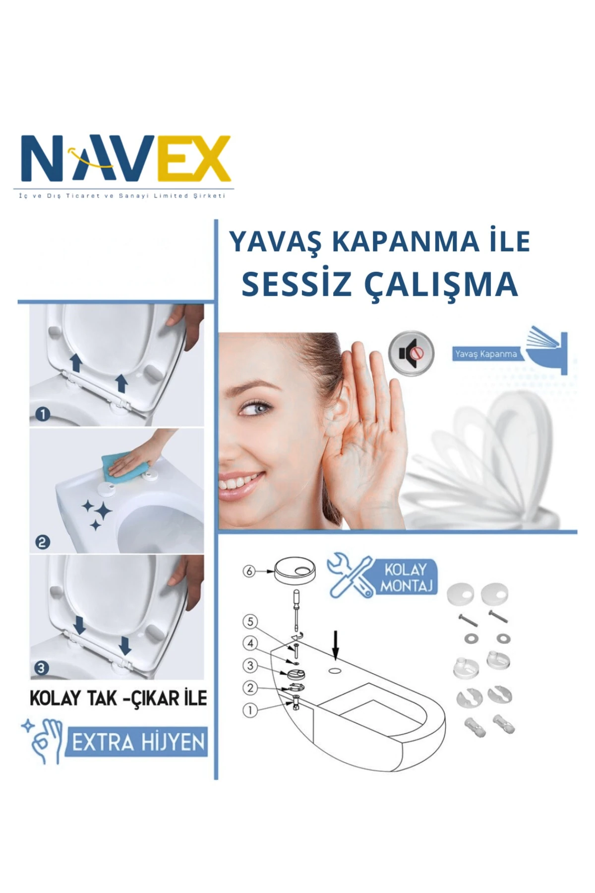 Elagance Slim Yavaş Yapanan Klozet Kapağı