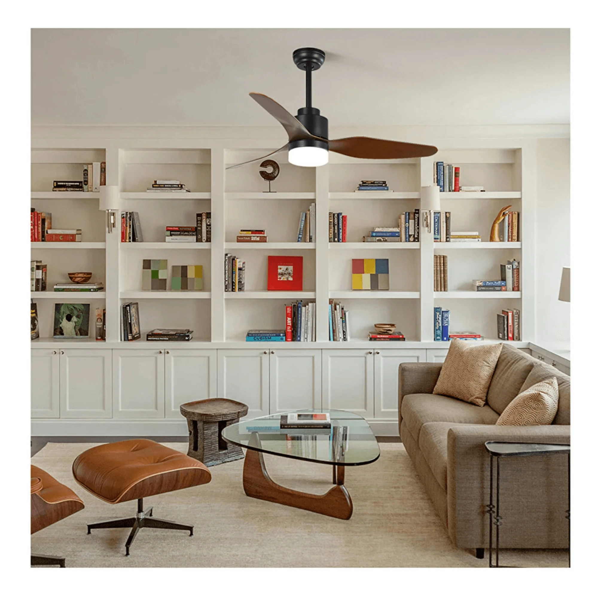 WOODY Tavan Vantilatörü 117 cm 3 Kanat LED