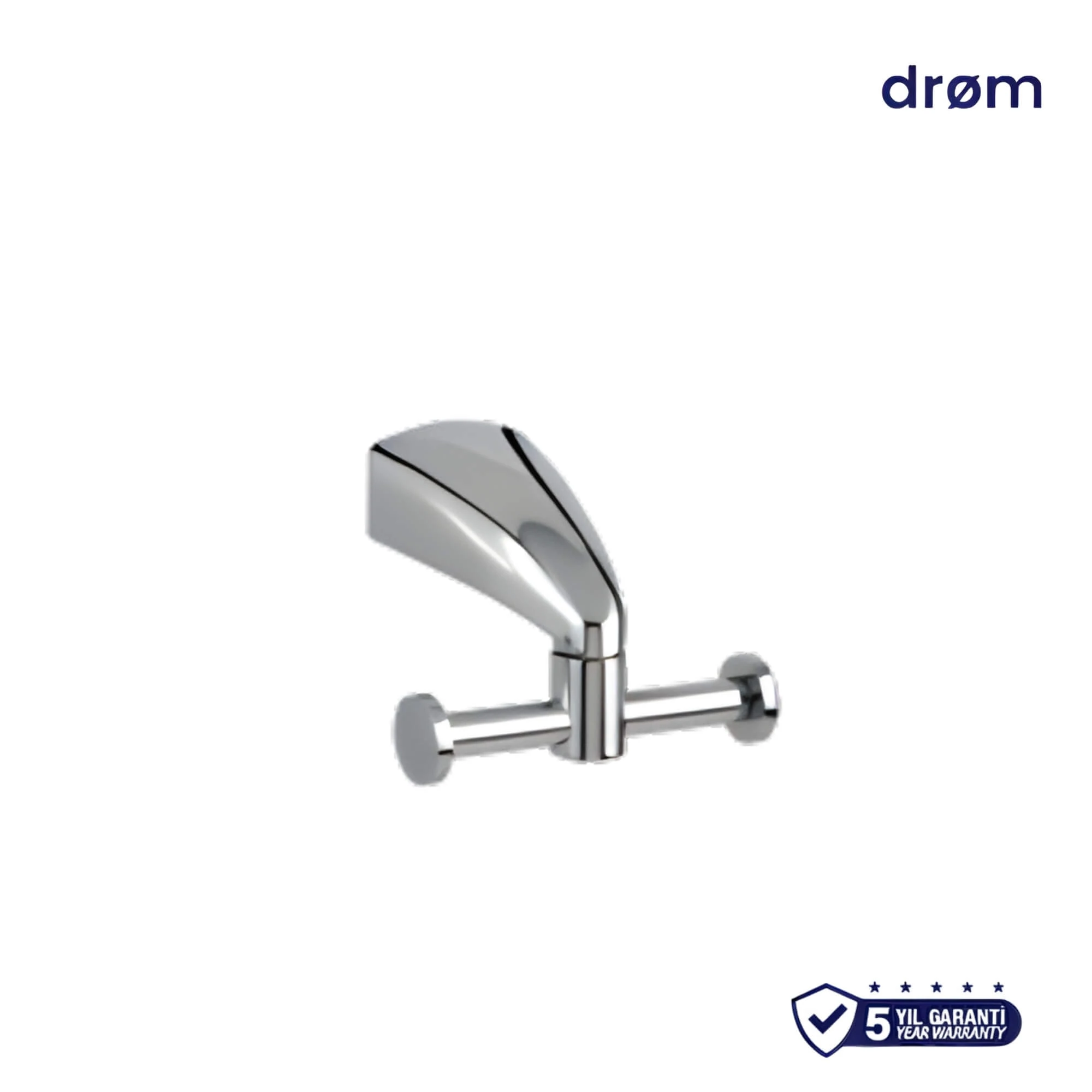 Eleganza 2'li Bornozluk Paslanmaz Krom 5 Yıl Garantili