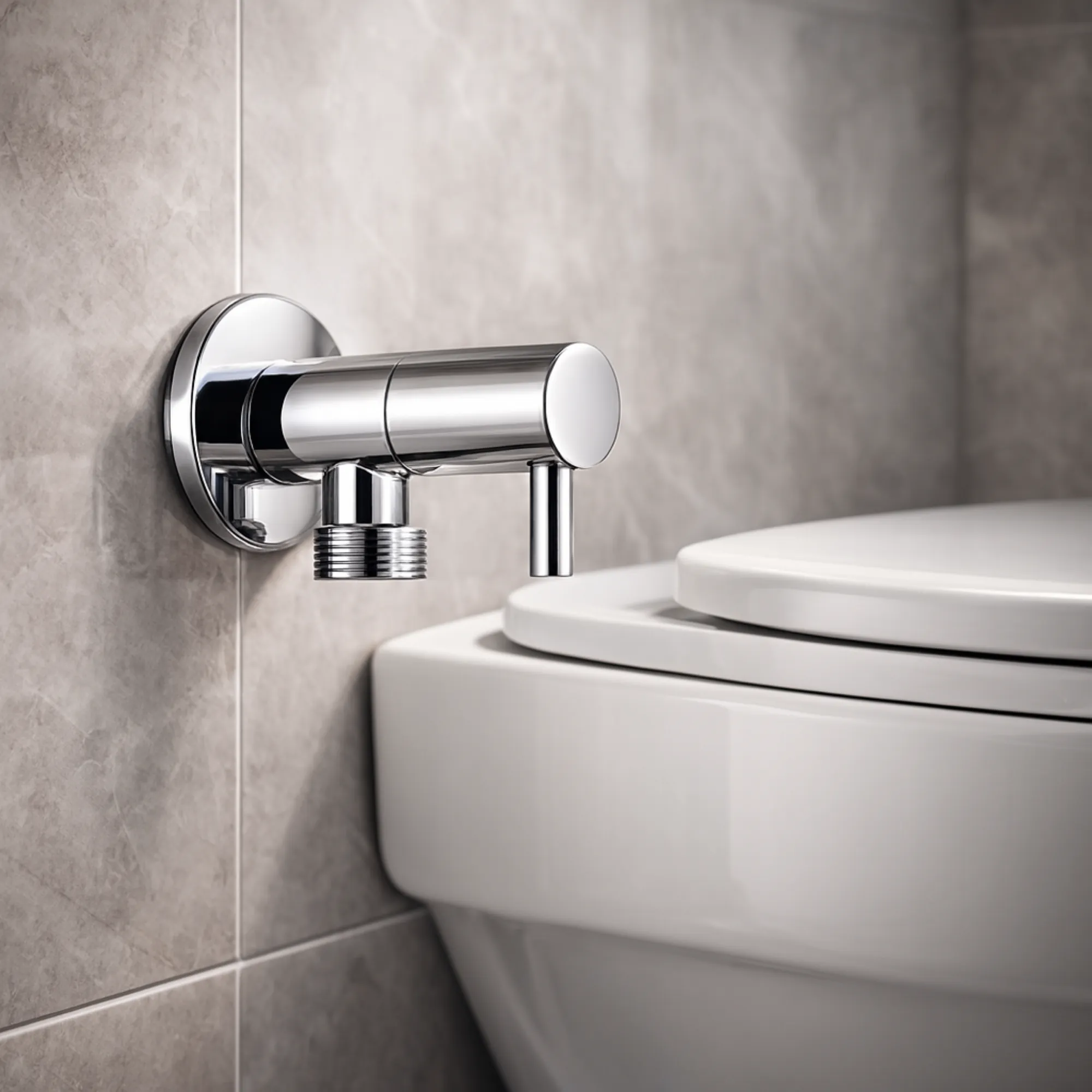 Paslanmaz Krom Taharet Musluğu (Aç-Kapa) 5 Yıl Garantili