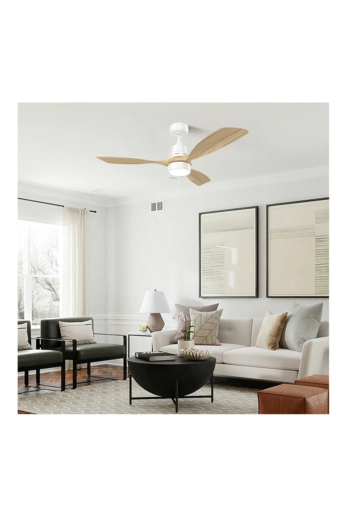 Smart 3 Kanat Led Beyaz 122 cm Tavan Vantilatörü