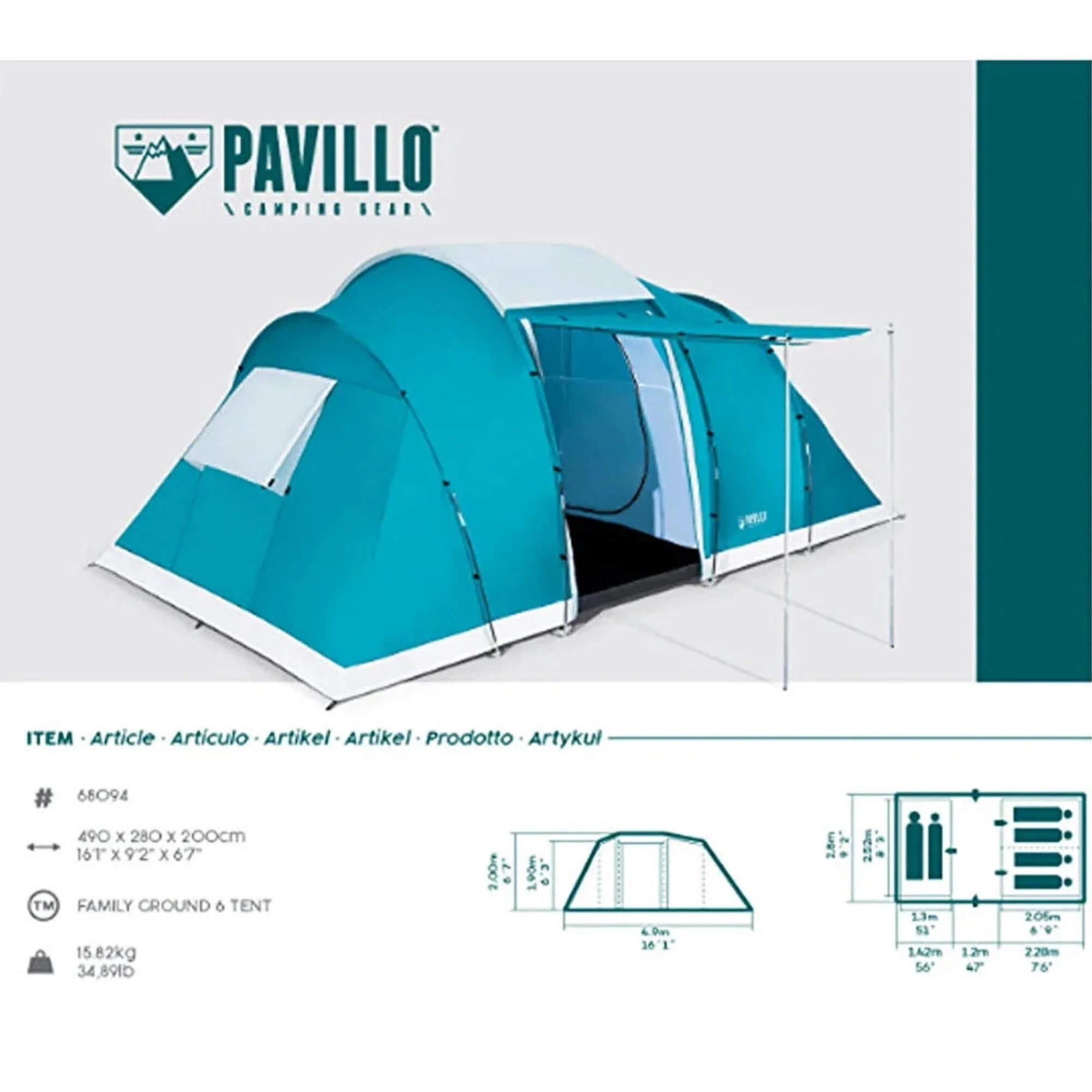 6 Kişilik Aile Çadırı