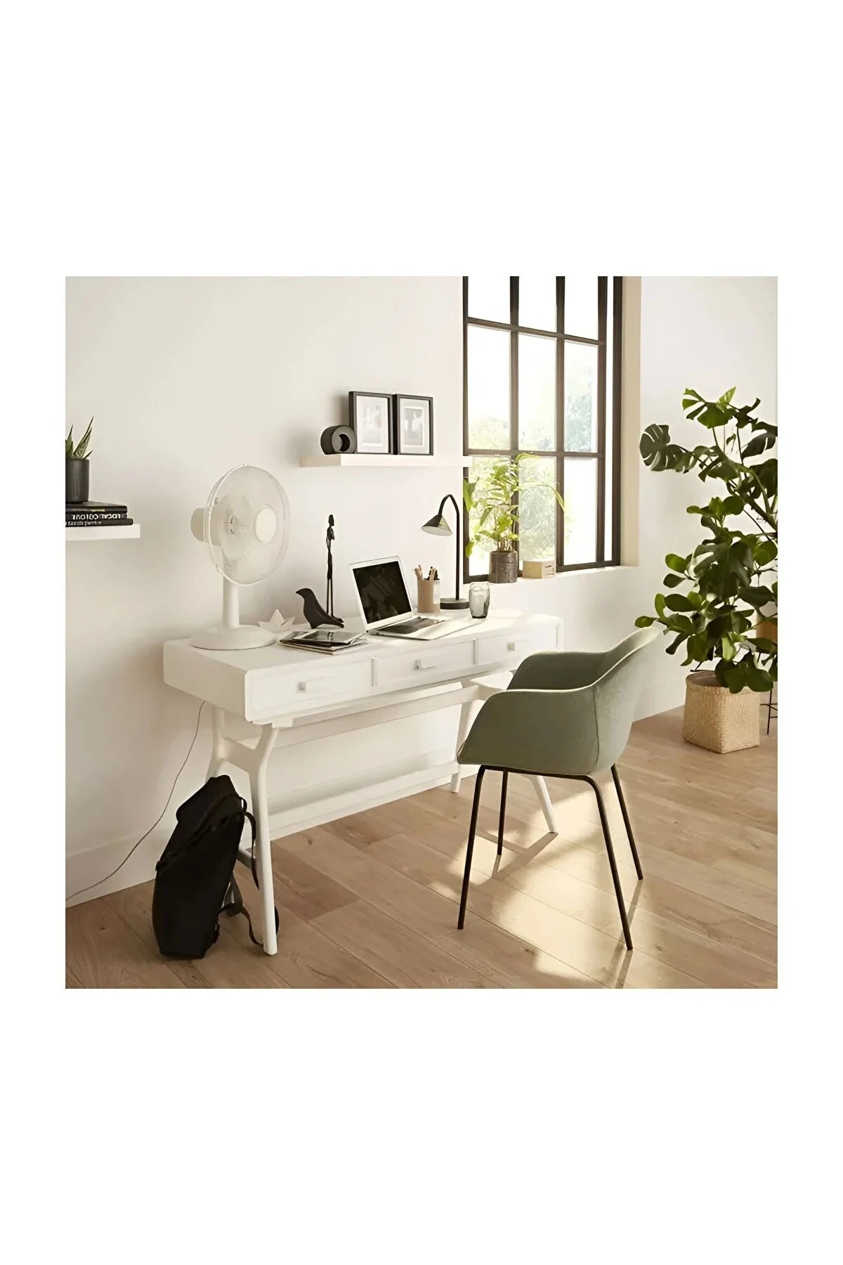 Masaüstü Beyaz Vantilatör 30 cm