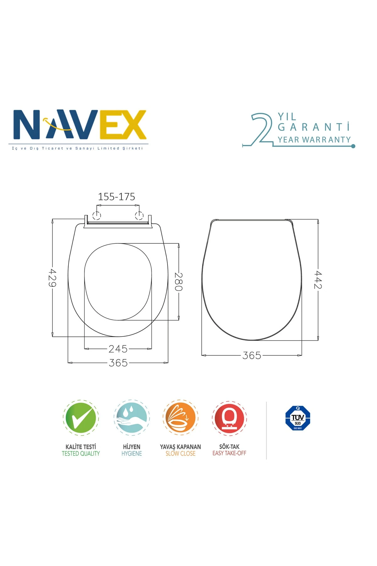 Elagance Slim Yavaş Yapanan Klozet Kapağı