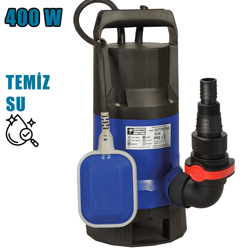 TEMİZ SU DALGIÇ POMPA 7,5 TON 400W