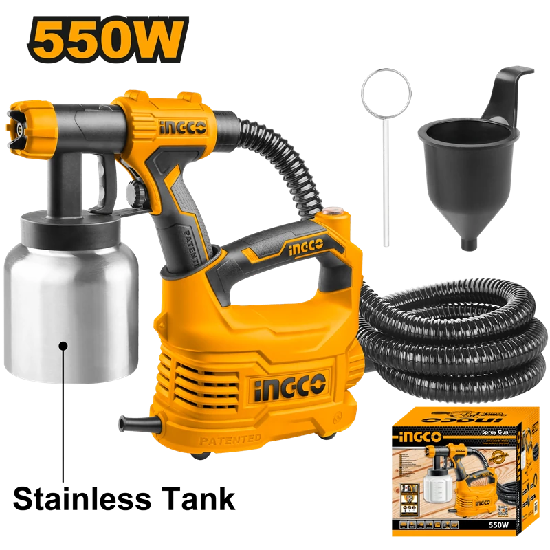 Elektrikli Boya Tabancası 550 Watt HVLP