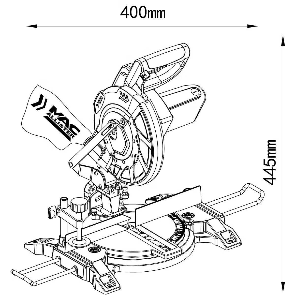 Gönye Kesme Makinesi 1400 W 210 mm