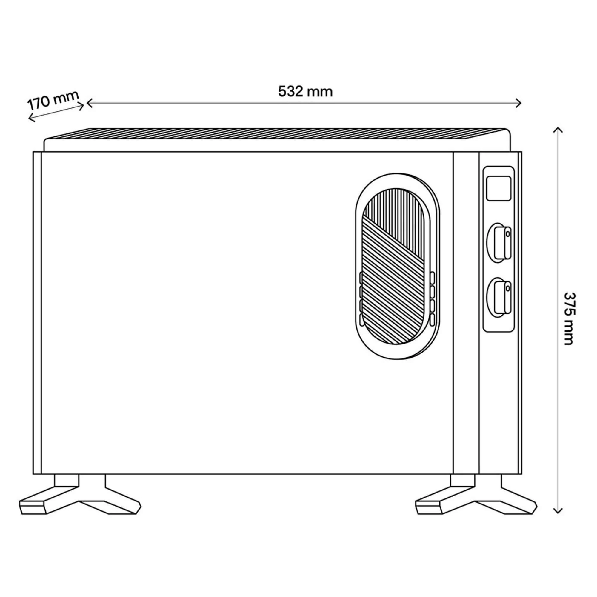 Navex Turbo Konvektör 2000w Fanlı Isıtıcı Soba
