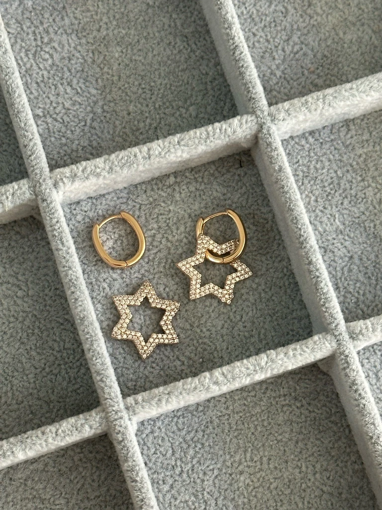 Yıldız Sallantılı Küpe