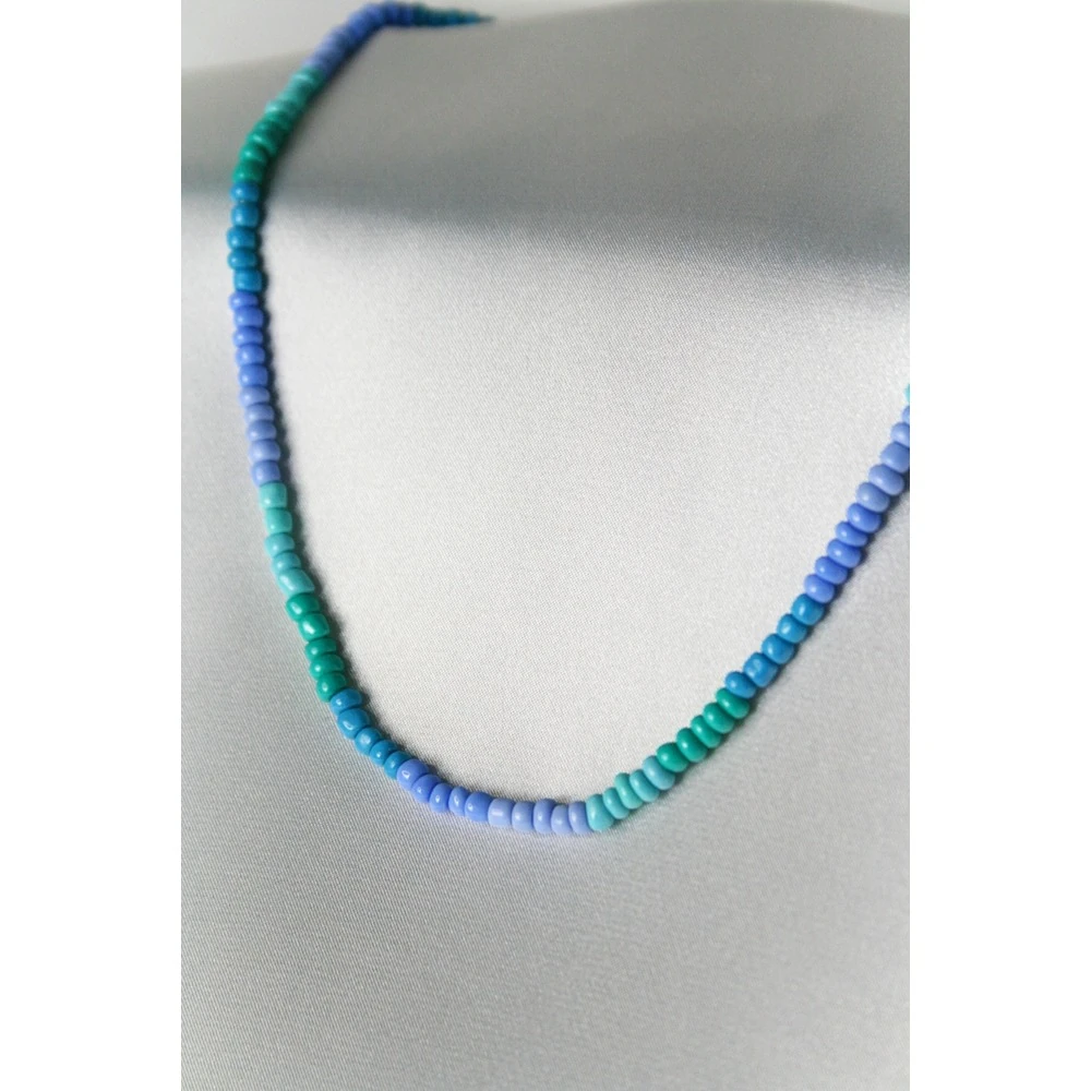 Mavi Ton Boncuk Kolye