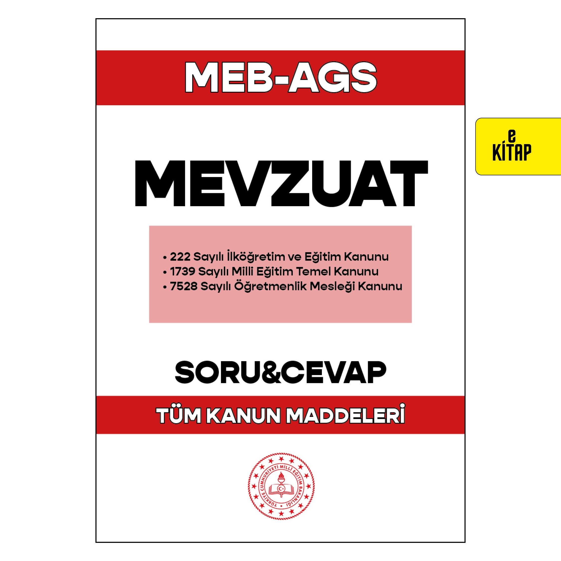 MEB-AGS MEVZUAT SORU&CEVAP E-KİTAP 