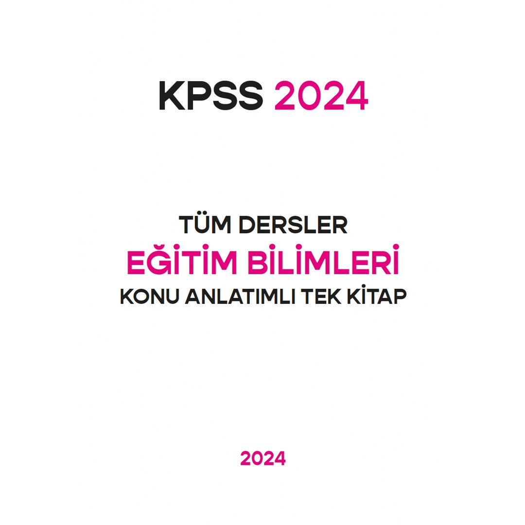 Eğitim Bilimleri Tüm Dersler Konu Anlatımlı E-Kitap