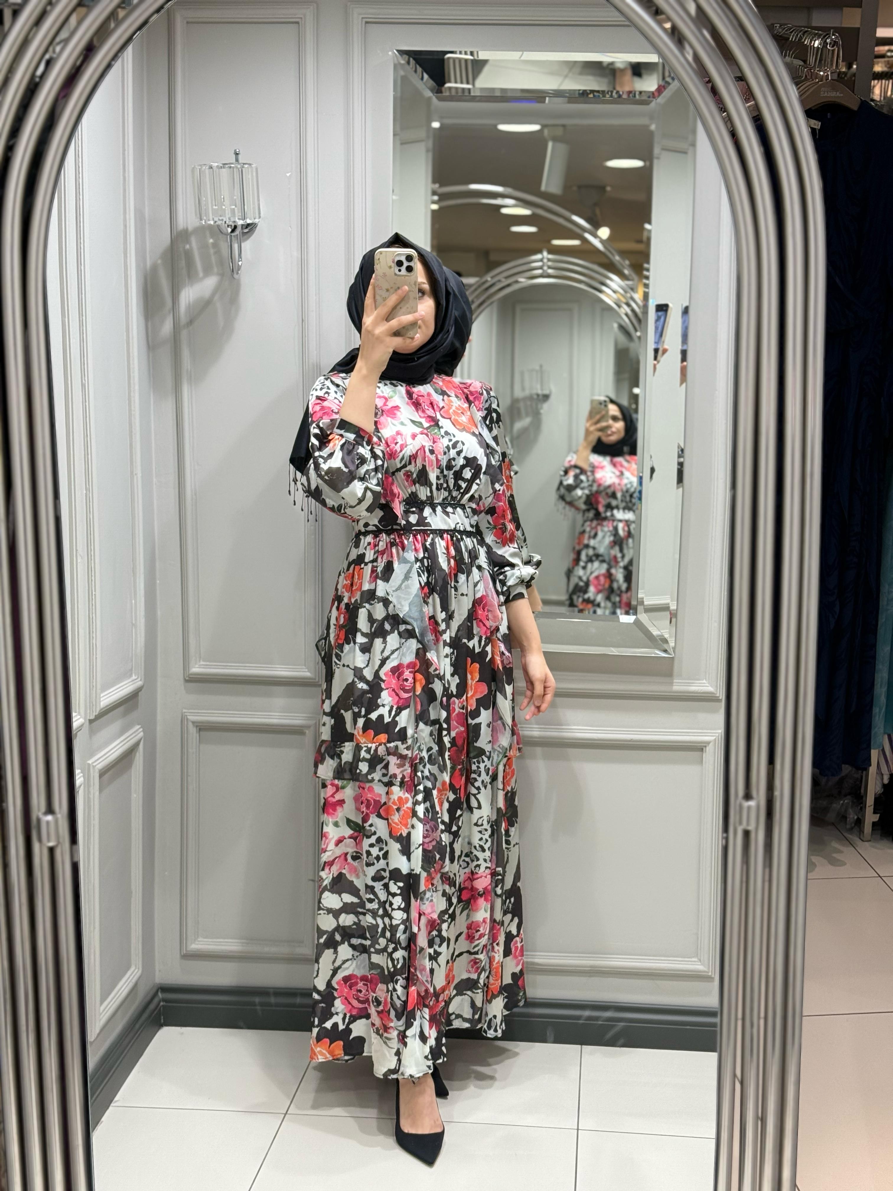 ALMARWAH ELBİSE - PEMBE