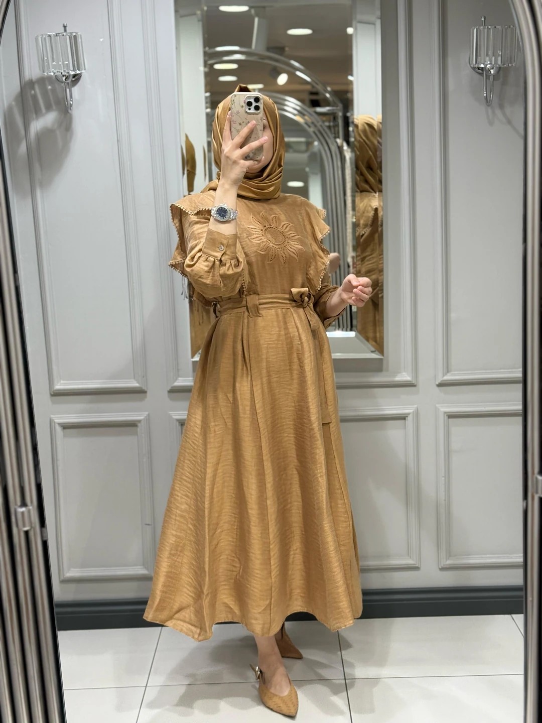 VENÖVE RUBY ELBİSE - CAMEL