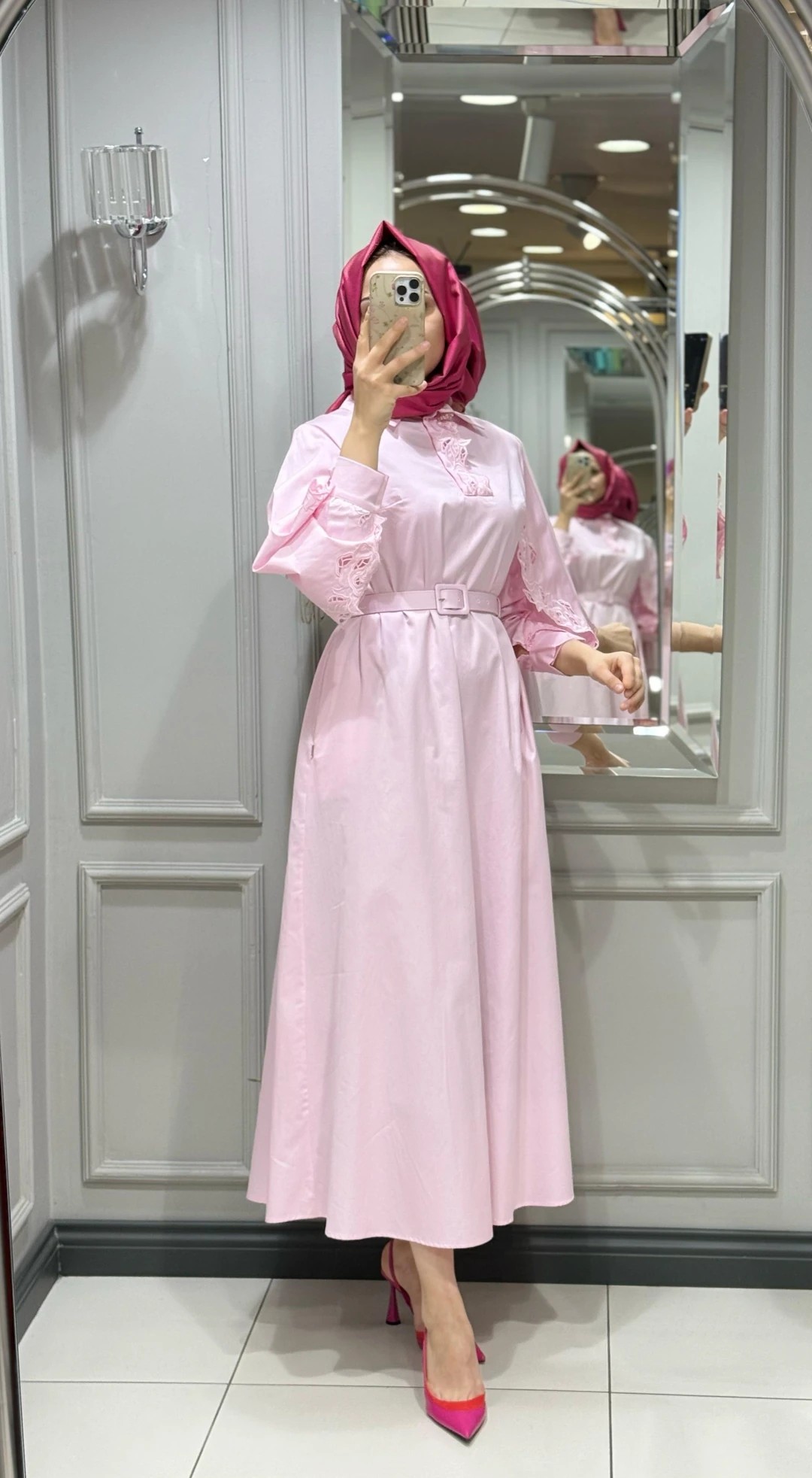SENNA MISTY ROSE ELBİSE - PUDRA